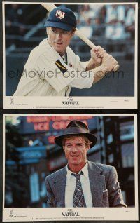 6w957 NATURAL 2 LCs '84 close up of baseball player Robert Redford up to bat and wearing great hat!