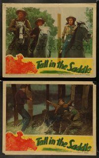 6w980 TALL IN THE SADDLE 2 LCs '44 great images of John Wayne & pretty Ella Raines!