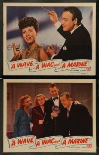 6w997 WAVE A WAC & A MARINE 2 LCs '44 Sally Eilers, Richard Lane, Marjorie Woodworth & Elyse Knox!