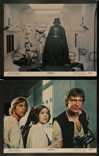 6w410 STAR WARS 8 color 11x14 stills '77 George Lucas classic sci-fi, Darth Vader & Stormtroopers!