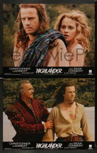 6w004 HIGHLANDER 17 English LCs '86 Christopher Lambert, Roxanne Hart, Sean Connery, immortals!