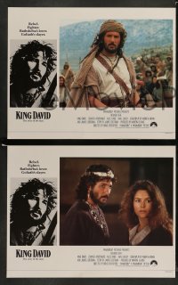 6w244 KING DAVID 8 English LCs '85 great images of Richard Gere in title role, Biblical epic!