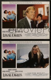 6w251 LEGAL EAGLES 8 English LCs '86 Robert Redford, Daryl Hannah, Debra Winger, Ivan Reitman