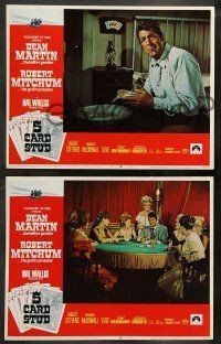 6w030 5 CARD STUD 8 LCs '68 cowboys Dean Martin & Robert Mitchum, includes cool poker scene!