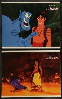 6w608 ALADDIN 5 LCs '92 classic Disney Arabian cartoon, great images of Prince Ali & Jasmine!
