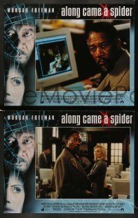 6w036 ALONG CAME A SPIDER 8 LCs '01 Morgan Freeman & Monica Potter, Kiss the Girls sequel!