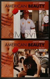 6w038 AMERICAN BEAUTY 8 LCs '99 Sam Mendes Academy Award winner, Kevin Spacey, Annette Benning!