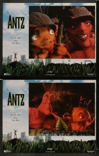 6w040 ANTZ 8 LCs '98 Woody Allen, computer animated insects, every ant has his day!