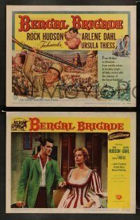 6w057 BENGAL BRIGADE 8 LCs '54 Rock Hudson & Arlene Dahl romancing and fighting in India!