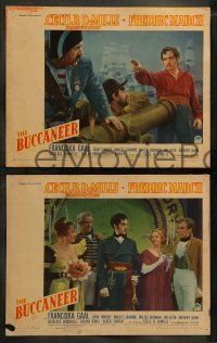 6w671 BUCCANEER 4 LCs '38 Cecil B. DeMille, Douglass Dumbrille & Fredric March as Jean Lafitte!
