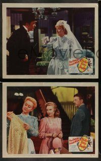 6w675 CHICKEN EVERY SUNDAY 4 LCs '49 great images of Dan Dailey & sexy Celeste Holm!