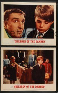 6w089 CHILDREN OF THE DAMNED 8 LCs '64 beware the creepy kid's eyes that paralyze!