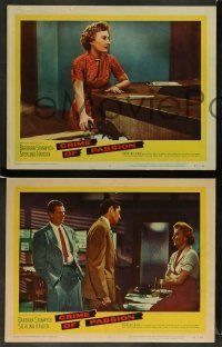 6w786 CRIME OF PASSION 3 LCs '57 sexy Barbara Stanwyck, Sterling Hayden, Raymond Burr!