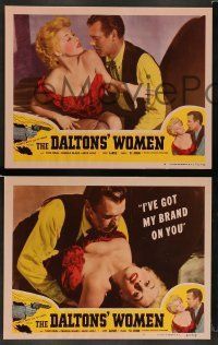 6w618 DALTONS' WOMEN 5 LCs '50 Tom Neal fights with a guy in a crowded western barroom!