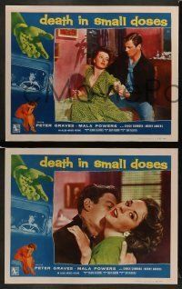 6w121 DEATH IN SMALL DOSES 8 LCs '57 the rough tough guys and dolls, Peter Graves!