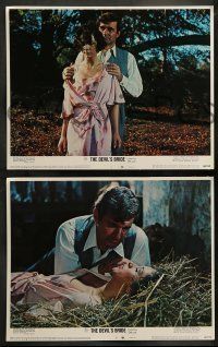 6w128 DEVIL'S BRIDE 8 LCs '68 Charles Gray, Arrighi, Terence Fisher Hammer horror!
