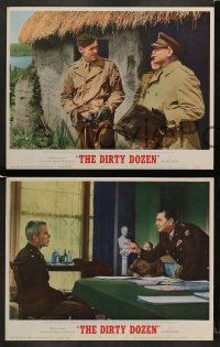 6w130 DIRTY DOZEN 8 LCs '67 Charles Bronson, Jim Brown, Lee Marvin, Aldrich WWII classic!