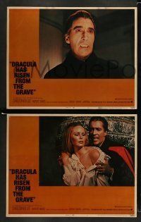 6w620 DRACULA HAS RISEN FROM THE GRAVE 5 LCs '69 Hammer, Christopher Lee as Count Dracula!