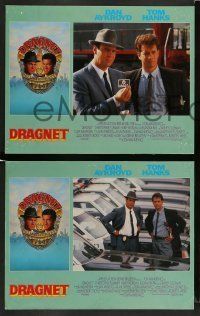 6w133 DRAGNET 8 LCs '87 Dan Aykroyd as detective Joe Friday with Tom Hanks, border art by McGinty!