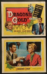 6w134 DRAGON'S GOLD 8 LCs '53 John Archer, Hillary Brooke, Hong Kong, city of intrigue & danger!