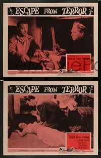 6w684 ESCAPE FROM TERROR 4 LCs '57 top secret KGB agent Jackie Coogan is on the run!