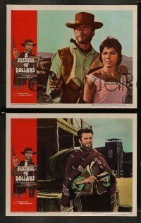 6w151 FISTFUL OF DOLLARS 8 LCs '67 Sergio Leone's Per un Pugno di Dollari, Clint Eastwood classic!
