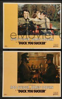 6w152 FISTFUL OF DYNAMITE 8 LCs '72 Sergio Leone, Rod Steiger & James Coburn, Duck You Sucker!