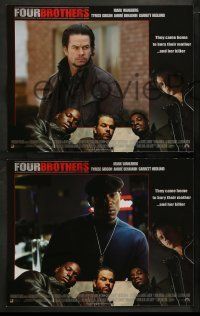 6w163 FOUR BROTHERS 8 LCs '05 Mark Wahlberg, Tyrese Gibson, John Singleton, Andre Benjamin!