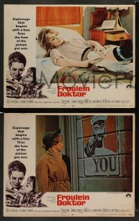 6w164 FRAULEIN DOKTOR 8 LCs '69 Suzy Kendall, World War I, espionage that begins with a kiss!