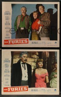 6w796 FURIES 3 LCs '50 Barbara Stanwyck, Walter Huston, Anthony Mann directed!