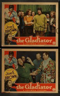 6w623 GLADIATOR 5 LCs '38 Joe E. Brown plays football and is a pro wrestler, June Travis!