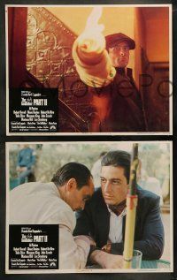 6w624 GODFATHER PART II 5 LCs '74 Al Pacino, Robert Duvall, Francis Ford Coppola classic!