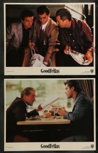 6w178 GOODFELLAS 8 LCs '90 Robert De Niro. Ray Liotta, Joe Pesci, Martin Scorsese Mafia classic!