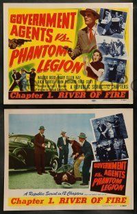 6w180 GOVERNMENT AGENTS VS. PHANTOM LEGION 8 chapter 1 LCs '51 Walter Reed in Republic serial!
