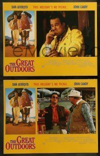 6w183 GREAT OUTDOORS 8 LCs '88 Dan Aykroyd, John Candy, Annette Bening, family vacation comedy!
