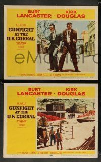 6w518 GUNFIGHT AT THE O.K. CORRAL 7 LCs '57 Burt Lancaster, Kirk Douglas, directed by John Sturges!
