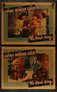 6w803 HARD WAY 3 LCs '42 Ida Lupino, Joan Leslie, Jack Carson, Thurston Hall