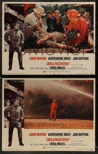 6w804 HELLFIGHTERS 3 LCs '69 John Wayne as fireman Red Adair, Katharine Ross!