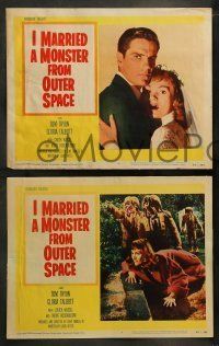 6w215 I MARRIED A MONSTER FROM OUTER SPACE 8 LCs '58 Gloria Talbott's husband Tom Tryon is an alien