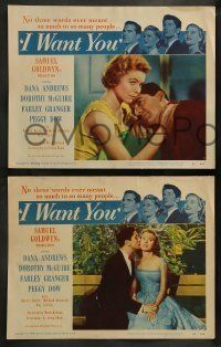6w217 I WANT YOU 8 LCs '51 Dana Andrews, Dorothy McGuire, Farley Granger, Peggy Dow