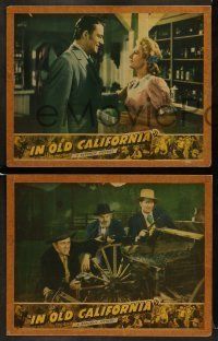 6w810 IN OLD CALIFORNIA 3 LCs '42 John Wayne with Binnie Barnes, in shootout & many men on horses!