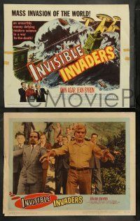 6w227 INVISIBLE INVADERS 8 LCs '59 an unearthly enemy defying modern science in a war to the death!