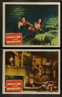6w815 JUNGLE JIM 3 LCs '48 Johnny Weissmuller hunting a long-lost treasure hoard!