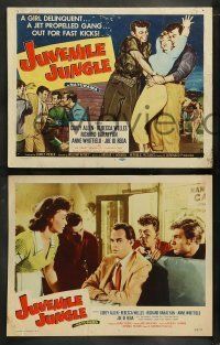6w239 JUVENILE JUNGLE 8 LCs '58 a girl delinquent & a jet propelled gang out for fast kicks!