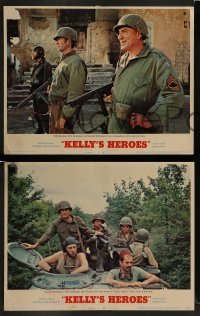 6w562 KELLY'S HEROES 6 LCs '70 great images of Clint Eastwood, Don Rickles, Donald Sutherland, WWII