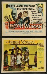 6w250 LEECH WOMAN 8 LCs '60 deadly female vampire drained love & life from every man she trapped!