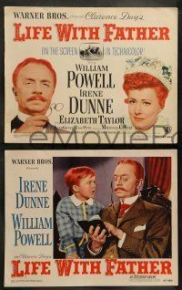 6w256 LIFE WITH FATHER 8 LCs '47 cool images of William Powell & Irene Dunne!
