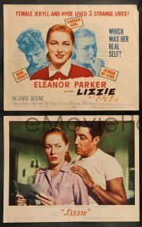 6w258 LIZZIE 8 LCs '57 Eleanor Parker as female Jekyll & Hyde in her trampy hussey personality!