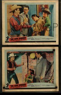 6w824 LONE RANGER & THE LOST CITY OF GOLD 3 LCs '58 masked hero Clayton Moore & Jay Silverheels!