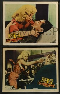 6w714 LONG HAUL 4 LCs '57 when Victor Mature breaks down sexy Diana Dors, the thrills are non-stop!